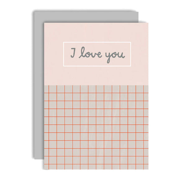 Korsch Klappkarte Mit Magnet „I Love U“ – Inkl. Farbigem Umschlag