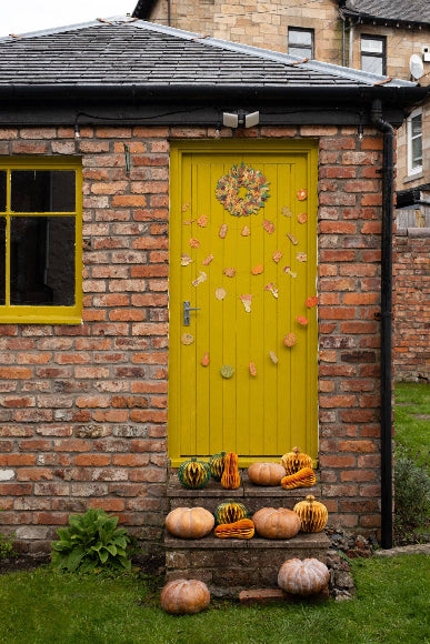 Pilzgirlande Siebdruck hangefertigt Papier